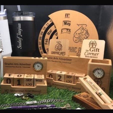 Personalized Mini Wooden Block Perpetual Calendar