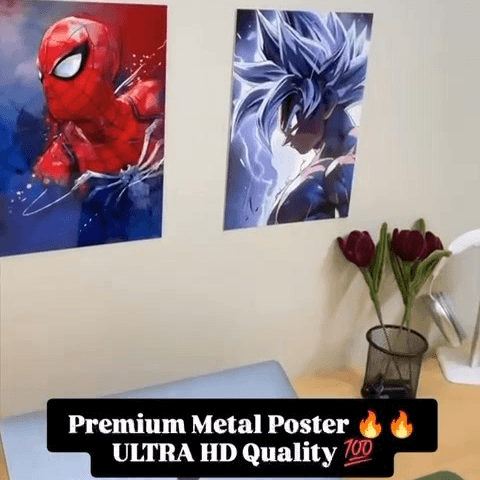 Ultra HD Premium Metal Poster Prints (Supercars &amp; Anime Edition)
