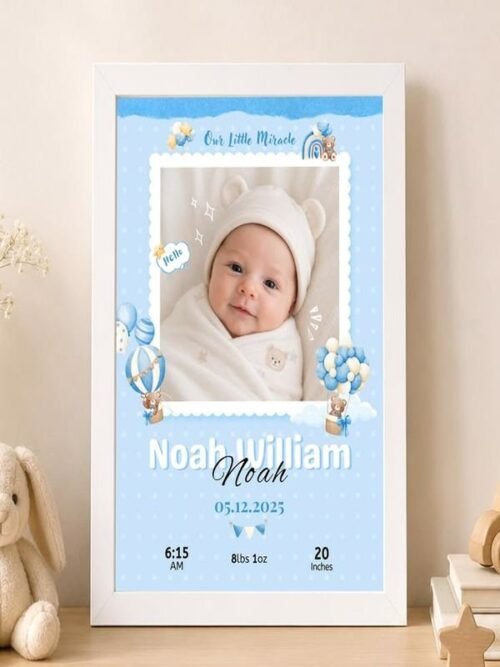 Baby Birth Details Wall Art