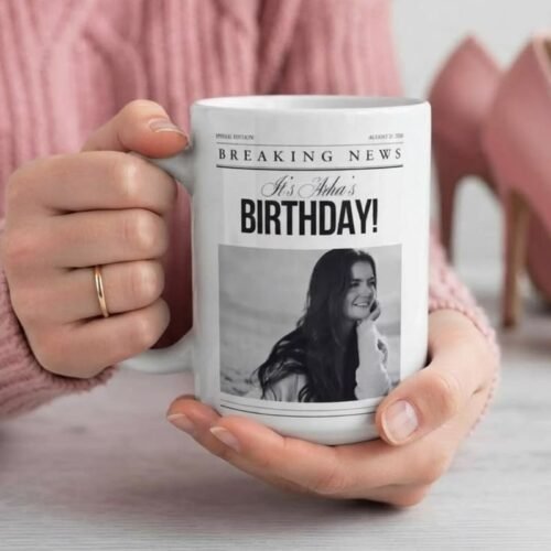 Newspaper Style Mug