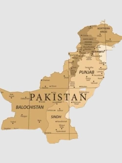 Pakistan Map Wall Art